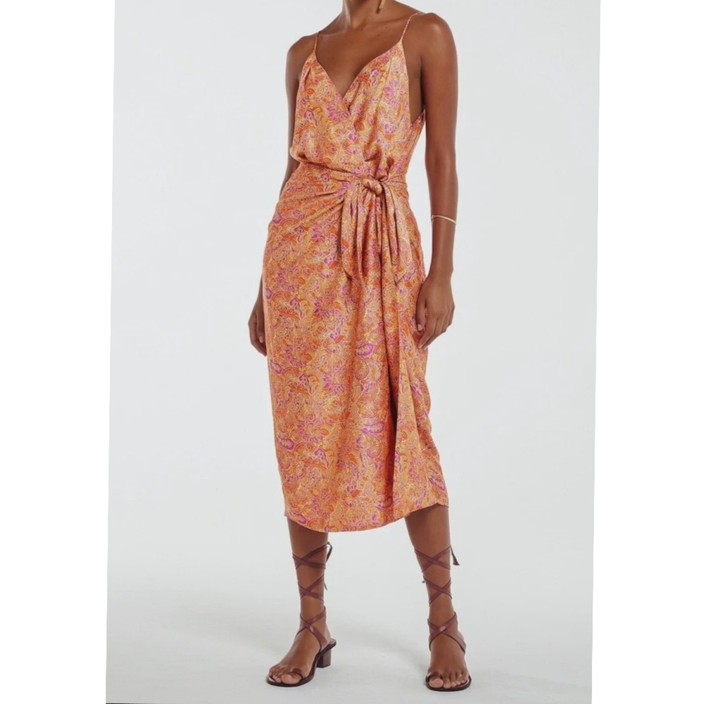 NEW ViX Paula Hermanny Gisa Midi Dress In Magritte